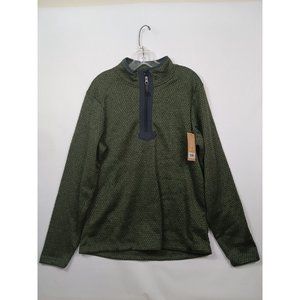 LIV Men's Outdoor 1/4 Zip Olive Green Pullover Size Medium